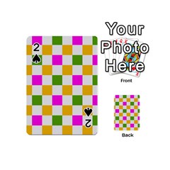 Checkerboard Again 3 Playing Cards 54 Designs (mini) by impacteesstreetwearseven