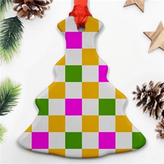 Checkerboard Again 3 Christmas Tree Ornament (two Sides) by impacteesstreetwearseven