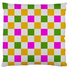 Checkerboard Again 3 Standard Flano Cushion Case (one Side) by impacteesstreetwearseven