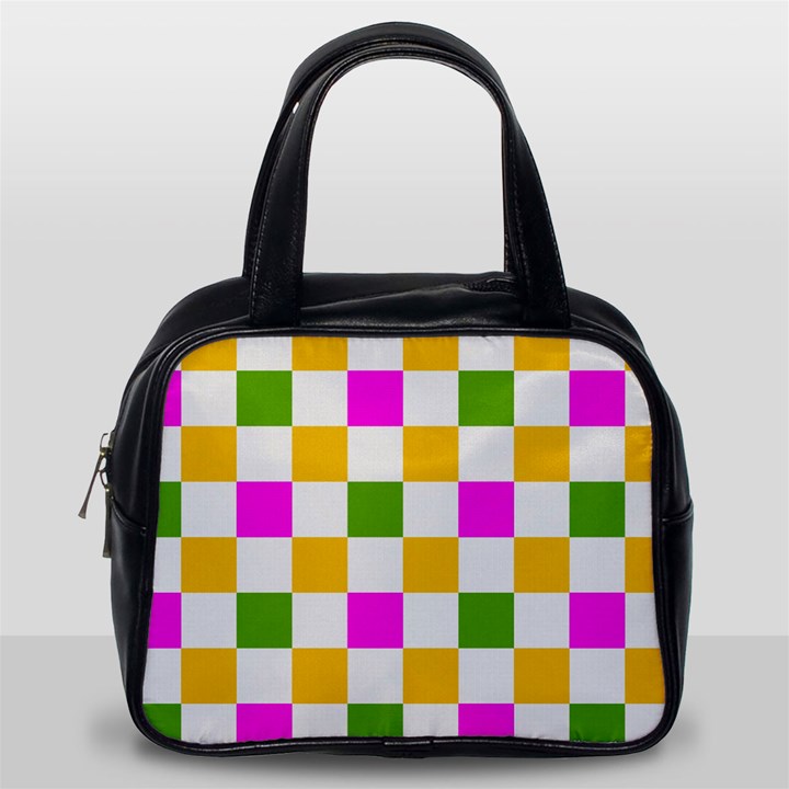 Checkerboard Again 3 Classic Handbag (One Side)