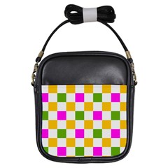 Checkerboard Again 3 Girls Sling Bag by impacteesstreetwearseven