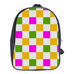 Checkerboard Again 3 School Bag (xl) by impacteesstreetwearseven