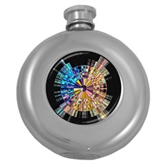 #art #illustration #drawing #infinitepainter #artist #sketch #mirrorart #jwildfire #mirrorlab #galle Round Hip Flask (5 Oz)