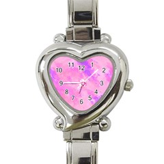 Almostwatercolor Heart Italian Charm Watch by designsbyamerianna