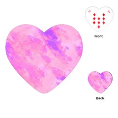 Almostwatercolor Playing Cards Single Design (heart) by designsbyamerianna