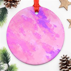 Almostwatercolor Round Ornament (two Sides) by designsbyamerianna