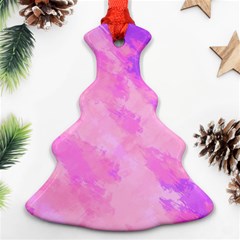 Almostwatercolor Christmas Tree Ornament (two Sides)