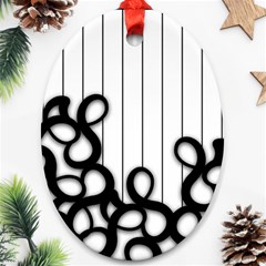 Chaos N Order Ornament (oval)