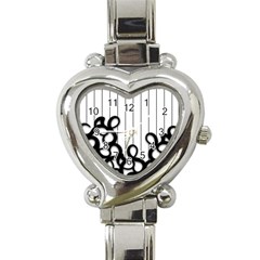 Chaos N Order Heart Italian Charm Watch by designsbyamerianna