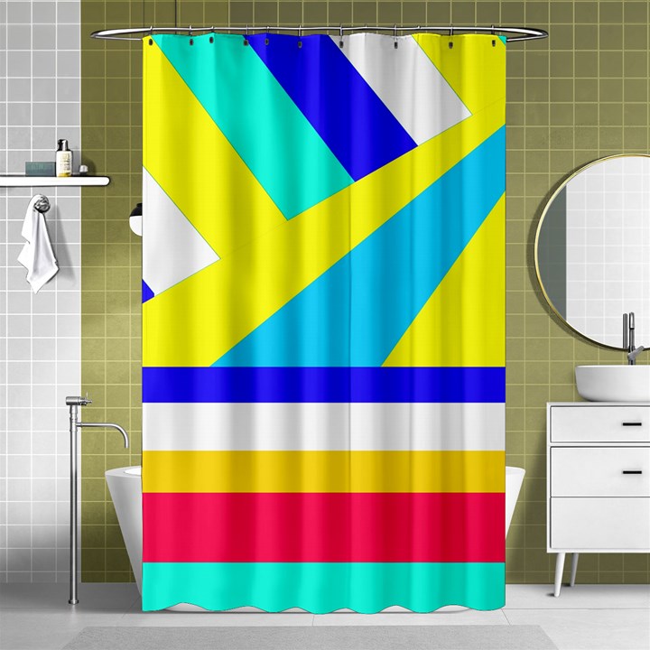 Down Spiral Shower Curtain 48  x 72  (Small) 