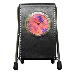 Harshenvironment Pen Holder Desk Clock by designsbyamerianna