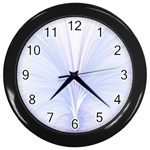 Flowerpetal1 Wall Clock (Black) Front