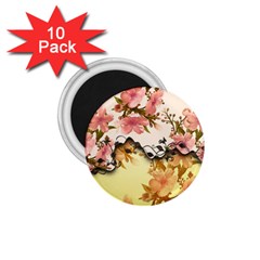 A Touch Of Vintage, Floral Design 1 75  Magnets (10 Pack)  by FantasyWorld7