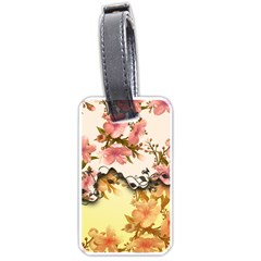 A Touch Of Vintage, Floral Design Luggage Tag (one Side) by FantasyWorld7