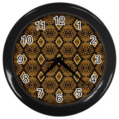 Navajo 1 Wall Clock (Black)