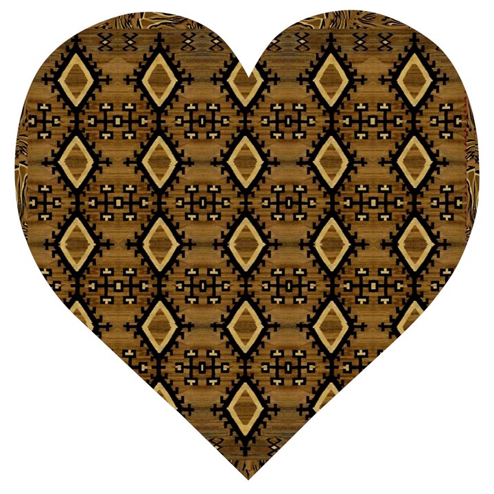 Navajo 1 Wooden Puzzle Heart