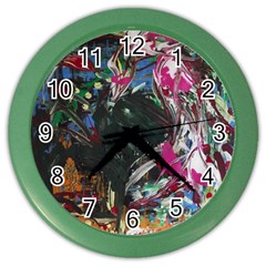 Wild Swans Color Wall Clock