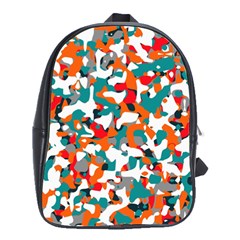 Pop Art Camouflage 1 School Bag (large)