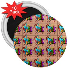 Music 1 3  Magnets (10 Pack)  by ArtworkByPatrick