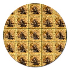 Ship Magnet 5  (round) by ArtworkByPatrick