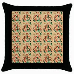 Fox Throw Pillow Case (black) by ArtworkByPatrick