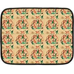 Fox Double Sided Fleece Blanket (mini)  by ArtworkByPatrick