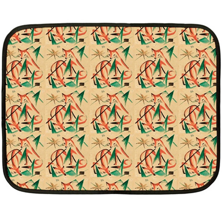 Fox Double Sided Fleece Blanket (Mini) 