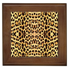 Leopard Skin Framed Tile by ArtworkByPatrick