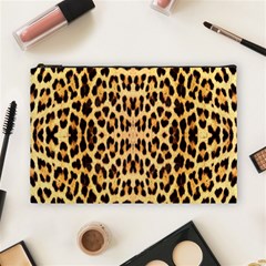 Leopard Skin Cosmetic Bag (large) by ArtworkByPatrick