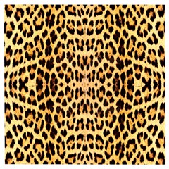 Leopard Skin Wooden Puzzle Square by ArtworkByPatrick