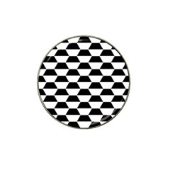 Hexagons Pattern Tessellation Hat Clip Ball Marker (4 Pack) by Mariart