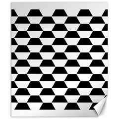 Hexagons Pattern Tessellation Canvas 8  X 10  by Mariart