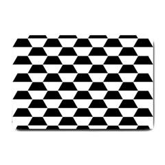 Hexagons Pattern Tessellation Small Doormat  by Mariart