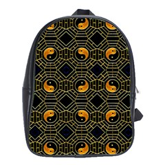 Yin Yang School Bag (xl) by ArtworkByPatrick