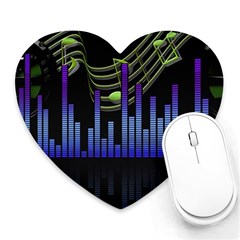 Speakers Music Sound Heart Mousepads