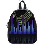 Speakers Music Sound School Bag (Small) Front