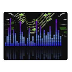 Speakers Music Sound Double Sided Fleece Blanket (small) 