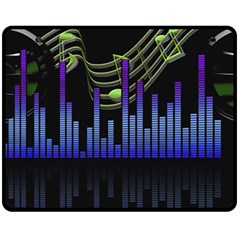 Speakers Music Sound Double Sided Fleece Blanket (medium) 