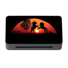 Sunset Horses Shadow Memory Card Reader With Cf by Bajindul