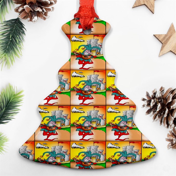 Jester Christmas Tree Ornament (Two Sides)