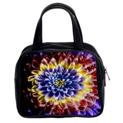 Rainbow Chrysanthemum Classic Handbag (two Sides) by bloomingvinedesign