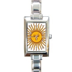 Argentina Flag Rectangle Italian Charm Watch by FlagGallery