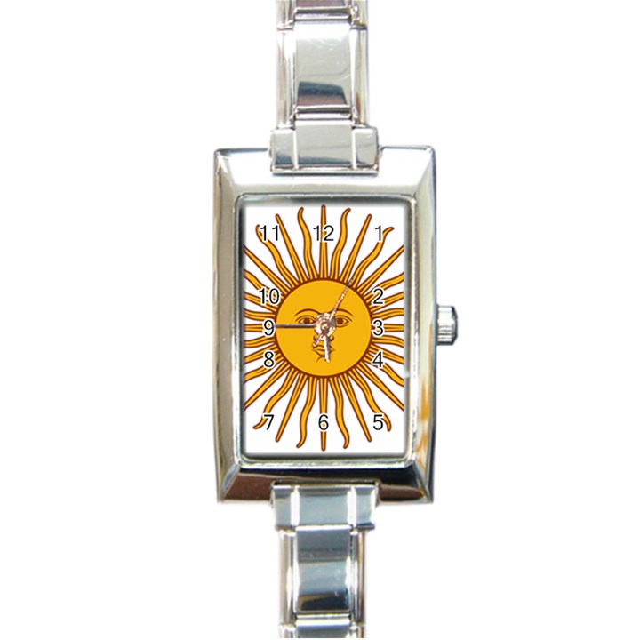 Argentina Flag Rectangle Italian Charm Watch