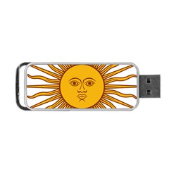 Argentina Flag Portable Usb Flash (one Side) by FlagGallery