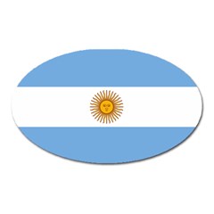 Argentina Flag Oval Magnet by FlagGallery