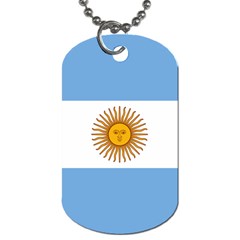 Argentina Flag Dog Tag (two Sides) by FlagGallery