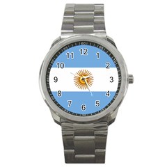 Argentina Flag Sport Metal Watch by FlagGallery