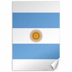 Argentina Flag Canvas 12  X 18  by FlagGallery