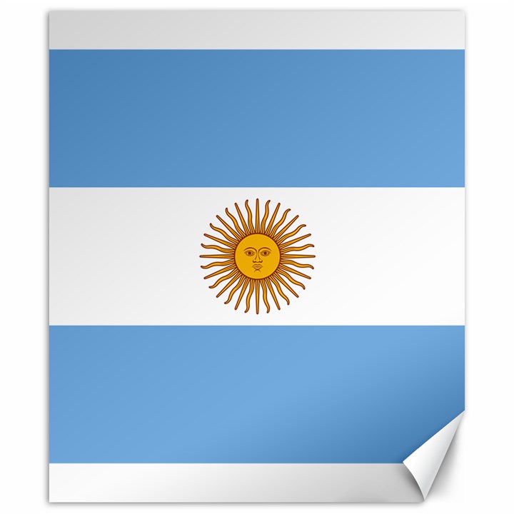 Argentina Flag Canvas 20  x 24 