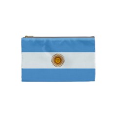 Argentina Flag Cosmetic Bag (small) by FlagGallery